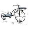 Flower Pot Stand Alexandra House Living Black Iron Tile Bicycle 26 x 43 x 67 cm