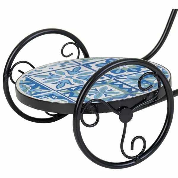 Flower Pot Stand Alexandra House Living Black Iron Tile Bicycle 26 x 43 x 67 cm