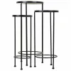 Puķu Poda Statīvs Alexandra House Living Melns Dzelzs Flīze 30 x 68 x 30 cm 3 Daudzums