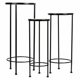 Puķu Poda Statīvs Alexandra House Living Melns Dzelzs Flīze 30 x 68 x 30 cm 3 Daudzums