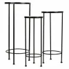 Puķu Poda Statīvs Alexandra House Living Melns Dzelzs Flīze 30 x 68 x 30 cm 3 Daudzums