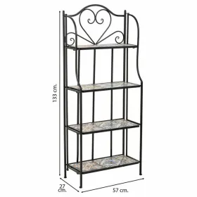 Полка Alexandra House Living Чёрный Железо плитка 27 x 133 x 57 cm