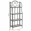 Shelves Alexandra House Living Black Iron Tile 27 x 133 x 57 cm