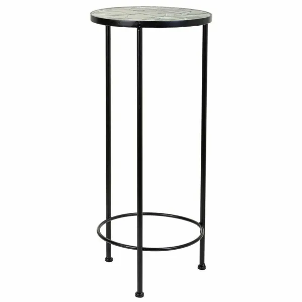Flower Pot Stand Alexandra House Living Black Iron Tile 30 x 68 x 30 cm 3 Pieces