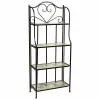 Plaukti Alexandra House Living Melns Dzelzs Dzelzs konstrukcija Flīze 27 x 133 x 57 cm