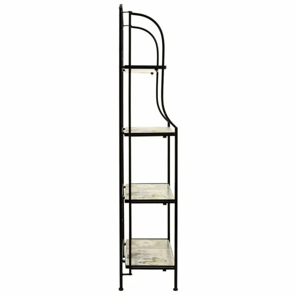 Plaukti Alexandra House Living Melns Dzelzs Dzelzs konstrukcija Flīze 27 x 133 x 57 cm