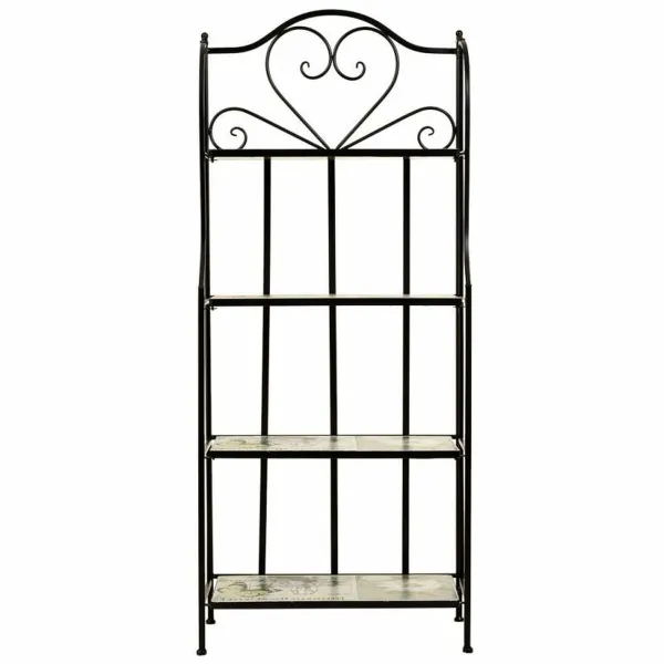 Plaukti Alexandra House Living Melns Dzelzs Dzelzs konstrukcija Flīze 27 x 133 x 57 cm