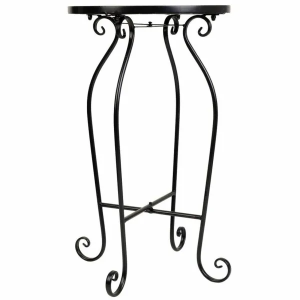 Flower Pot Stand Alexandra House Living Black Iron Tile 35 x 60 x 35 cm