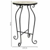 Flower Pot Stand Alexandra House Living Black Iron Tile 35 x 60 x 35 cm
