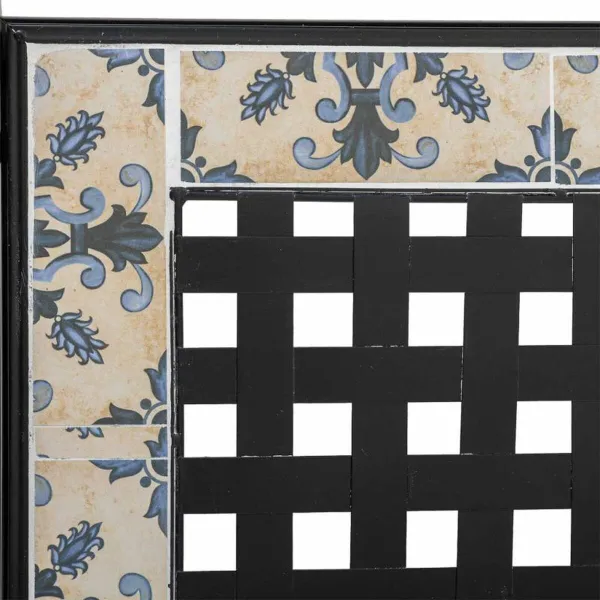 Penkki Alexandra House Living Musta Rauta Laatta 50 x 88 x 110 cm