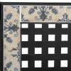 Penkki Alexandra House Living Musta Rauta Laatta 50 x 88 x 110 cm