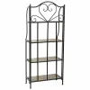 Plaukti Alexandra House Living Melns Dzelzs Flīze 27 x 133 x 57 cm