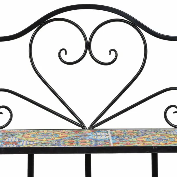Plaukti Alexandra House Living Melns Dzelzs Flīze 27 x 133 x 57 cm