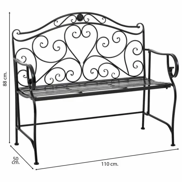 Soliņš Alexandra House Living Melns Dzelzs 50 x 88 x 110 cm
