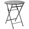 Stalo rinkinys su 2 kėdėmis Alexandra House Living Juoda 60 x 75 x 60 cm