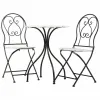 Galda komplekts ar 2 krēsliem Alexandra House Living Balts Melns 60 x 75 x 60 cm