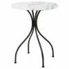Table set with 2 chairs Alexandra House Living White Black 60 x 75 x 60 cm
