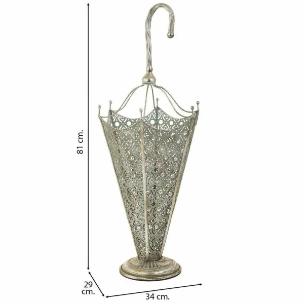 Корзина для зонтов Alexandra House Living Серебряный 29 x 81 x 34 cm