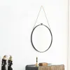 Sieninis veidrodis Alexandra House Living Juoda 1 x 60 x 60 cm Apskritimai