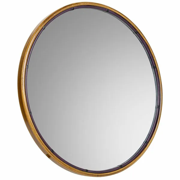 Sienas spogulis Alexandra House Living Bronza 2 x 61 x 61 cm Apļi
