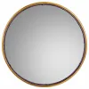 Sieninis veidrodis Alexandra House Living Auksinis 2 x 61 x 61 cm Apskritimai