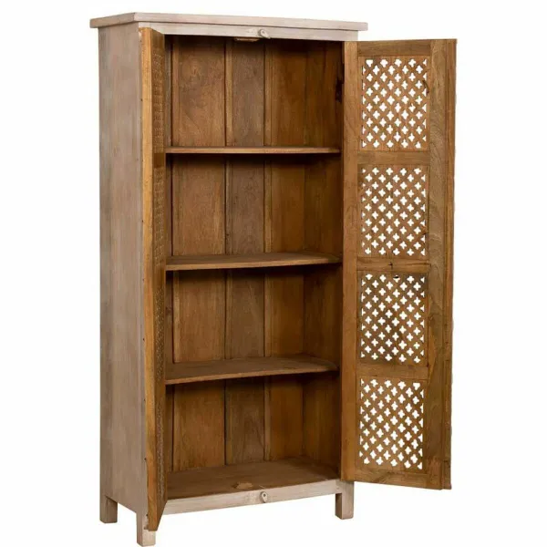 Spintelė Alexandra House Living Balta Mango mediena 40 x 180 x 90 cm