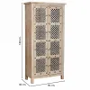 Spintelė Alexandra House Living Balta Mango mediena 40 x 180 x 90 cm