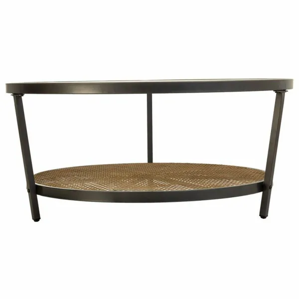 Centrinis stalas Alexandra House Living Ruda stiklas Geležis 91 x 41 x 91 cm