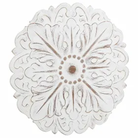 Sienų dekoracija Alexandra House Living Balta Eglės mediena Medžio MDF 3 x 60 x 60 cm