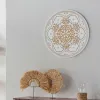Seinäkoriste Alexandra House Living Valkoinen Kuusi Puu MDF 2 x 60 x 60 cm