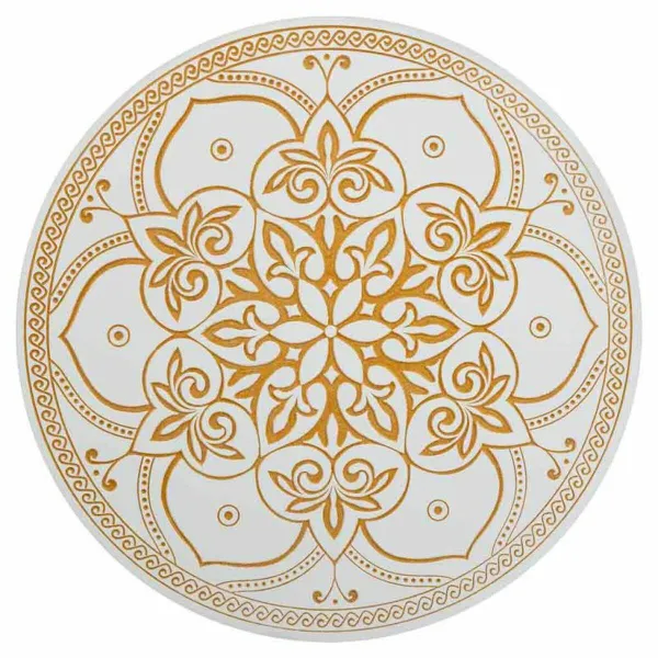Sienų dekoracija Alexandra House Living Balta Eglės mediena Medžio MDF 2 x 60 x 60 cm