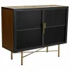 Bufete Alexandra House Living Brūns Metāls Stikls Egles koksne Koks MDF 35 x 80 x 100 cm