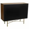 Bufete Alexandra House Living Brūns Metāls Stikls Egles koksne Koks MDF 35 x 80 x 100 cm