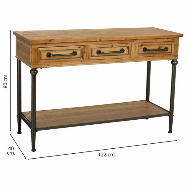 Мебель для прихожей с ящиками Alexandra House Living Коричневый 40 x 80 x 122 cm