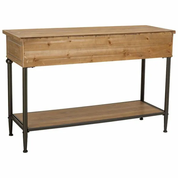 Hall Table with Drawers Alexandra House Living Brown 40 x 80 x 122 cm