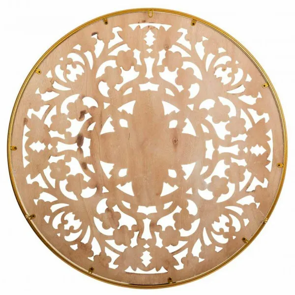 Sienų dekoracija Alexandra House Living Balta Metalinis Medžio MDF 3 x 87 x 87 cm