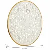 Wall Decoration Alexandra House Living White Metal MDF Wood 3 x 87 x 87 cm