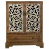Шкаф Alexandra House Living Коричневый древесина ели Деревянный MDF 38 x 102 x 83 cm