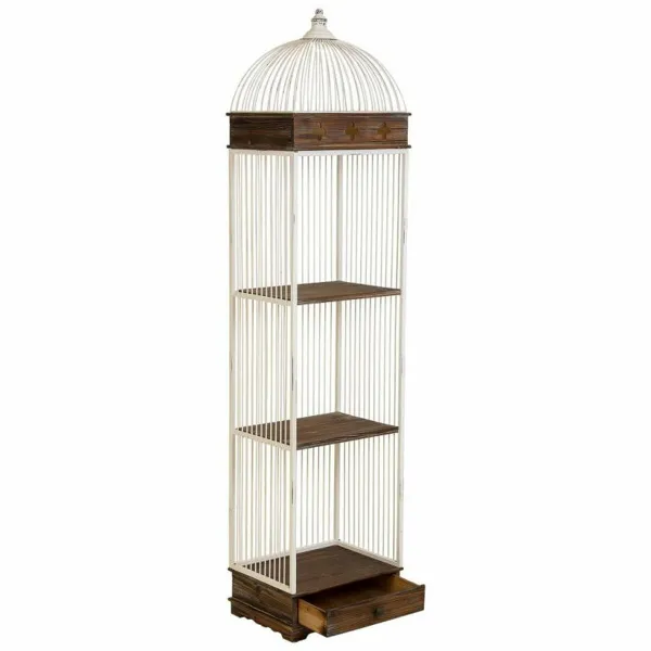 Hyllyt Alexandra House Living Valkoinen Metalli Puu MDF 31 x 172 x 41 cm