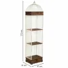 Plaukti Alexandra House Living Balts Metāls Koks MDF 31 x 172 x 41 cm