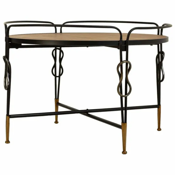 Centrinis stalas Alexandra House Living Ruda Metalinis Eglės mediena Medžio MDF 78 x 53 x 78 cm