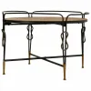 Centrinis stalas Alexandra House Living Ruda Metalinis Eglės mediena Medžio MDF 78 x 53 x 78 cm
