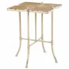 Centre Table Alexandra House Living White Metal Fir wood MDF Wood 48 x 66 x 48 cm