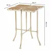 Centre Table Alexandra House Living White Metal Fir wood MDF Wood 48 x 66 x 48 cm