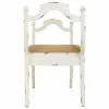 Bench Alexandra House Living White Sponge Fir wood MDF Wood 45 x 78 x 139 cm
