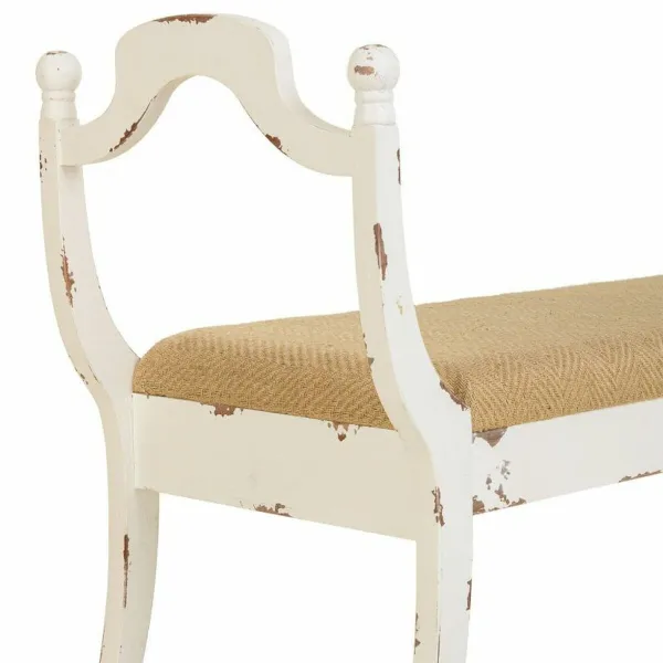 Taburetė Alexandra House Living Balta Kempinė Eglės mediena Medžio MDF 45 x 78 x 139 cm