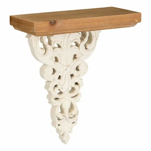 Lentynos Alexandra House Living Balta Eglės mediena Medžio MDF 37 x 15 x 30 cm