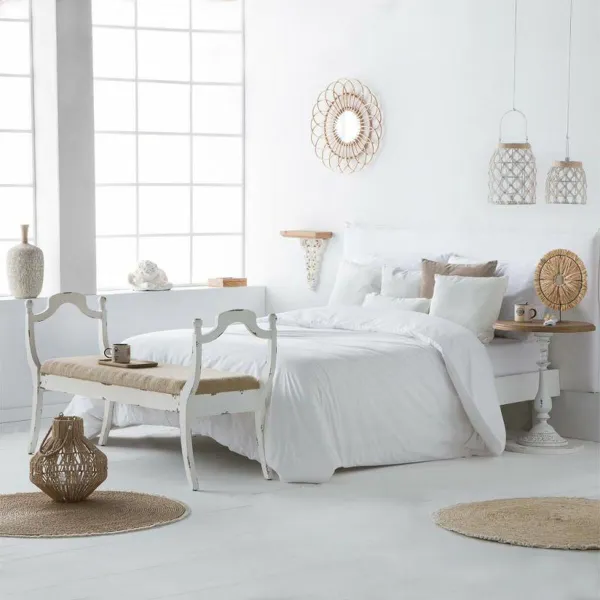 Lentynos Alexandra House Living Balta Eglės mediena Medžio MDF 37 x 15 x 30 cm