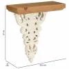 Lentynos Alexandra House Living Balta Eglės mediena Medžio MDF 37 x 15 x 30 cm