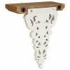 Lentynos Alexandra House Living Balta Eglės mediena Medžio MDF 37 x 15 x 30 cm